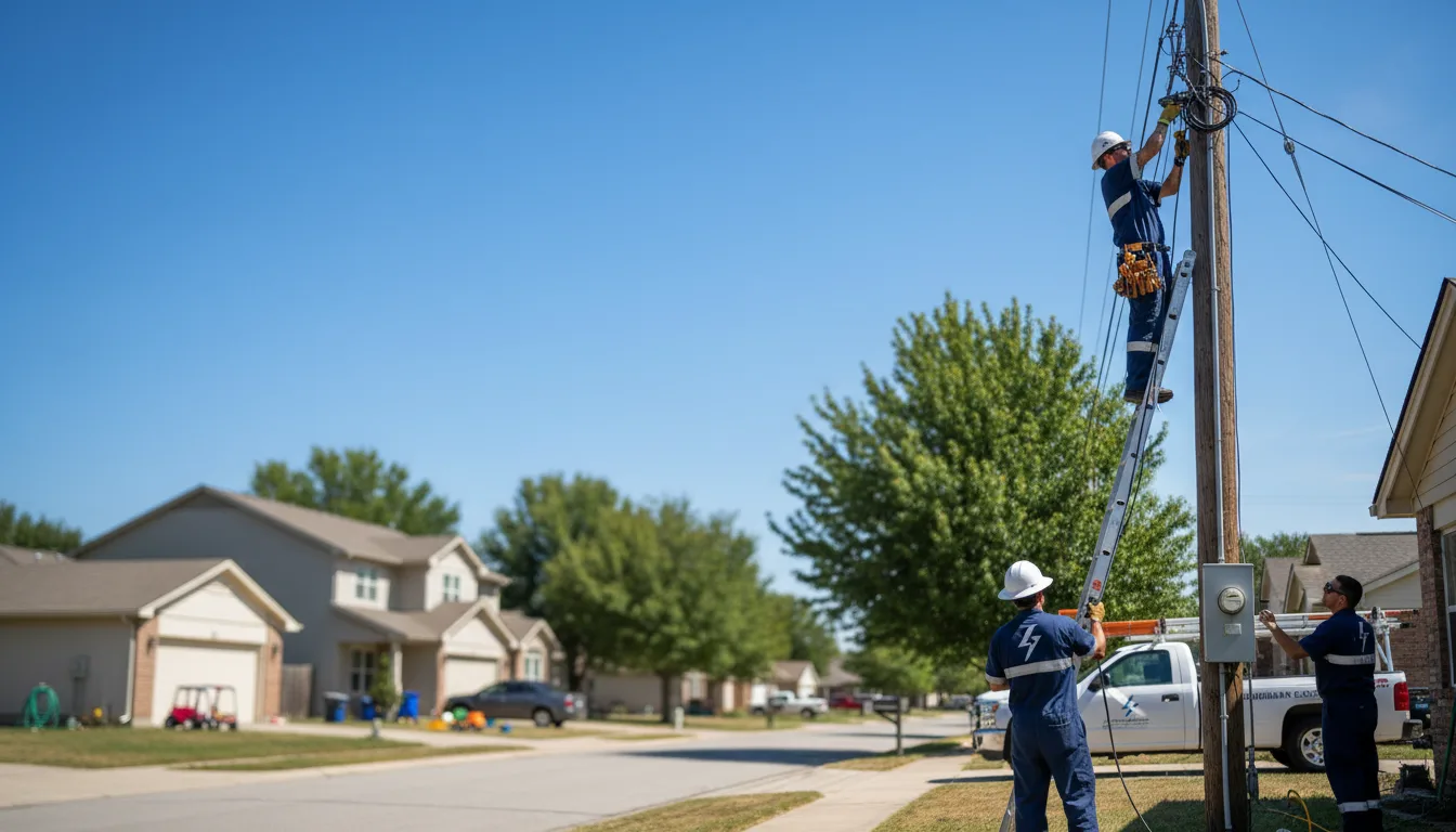 Residential electrician providing installation services in Glenmont, NY